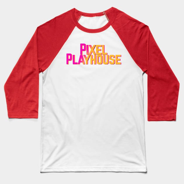 Pixel Playhouse Multicolor Logo Baseball T-Shirt by Pixel Playhouse